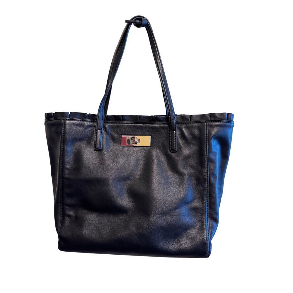Kate Spade New York Elaina Danbury Street Black Leather Shoulder Bag Purse Soft